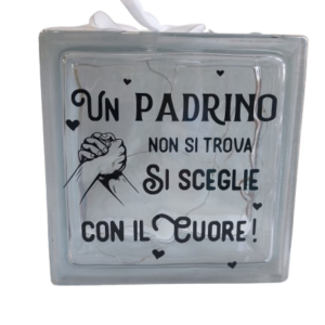 Lampada in Vetromattone PADRINO / MADRINA